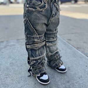 Stylish Black Denim Kids Bottoms